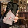 Phone Case: 2D Flat Samsung Galaxy A34 A35 S20 S22 S21 FE Plus Ultra Protective Case, Tongue-Sticking Little White Cat, Christmas and Halloween Gift