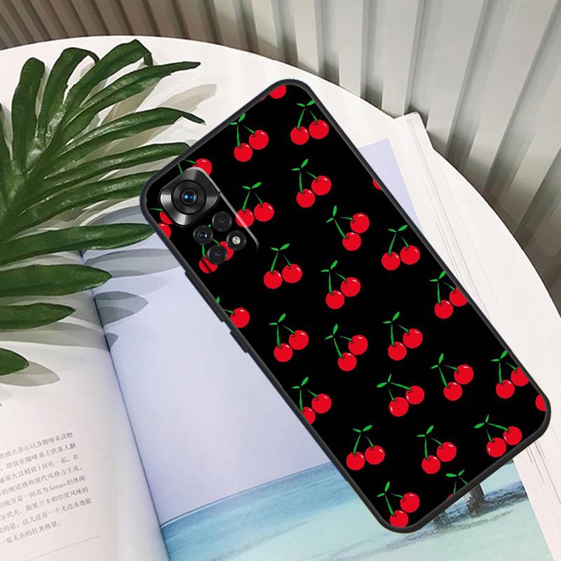 Чехол Food Fruit Red Cherry для Xiaomi Redmi Note 13 10 11 12 14 15 Pro Plus Чехол для Redmi 15C 12C 13C 14C 10C 15