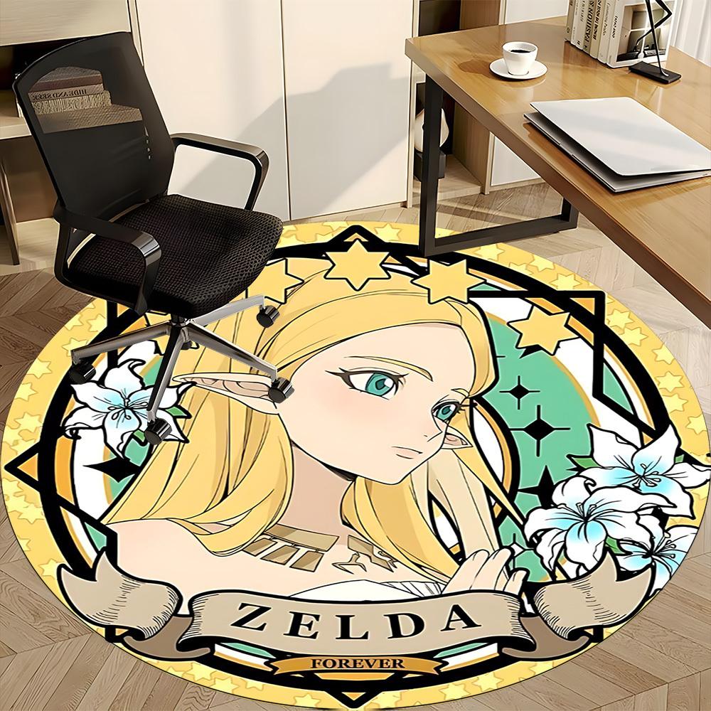1 шт. Круглый ковер Legend Zelda для офиса, под офисные стулья, спальни, гостиной, домашний декор a1016248