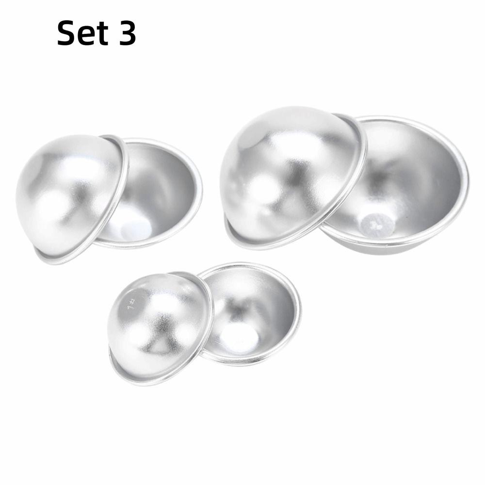 Ball Shape DIY Cake Mould Tools Silvery White Soap Making Molds Spa Crafts Making