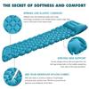 Outdoor Use Sleeping Pad Camping Inflatable Mattress with Pillows Travel Mat Folding Bed Ultralight Air Cushion Hiking Trekking