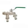 1Pcs Zinc Alloy Water Faucet 1/2'' 3/4'' Outside & Inside Turn On/Off Lever Handle Watering Supply Taps Ball Valve Garden Tools
