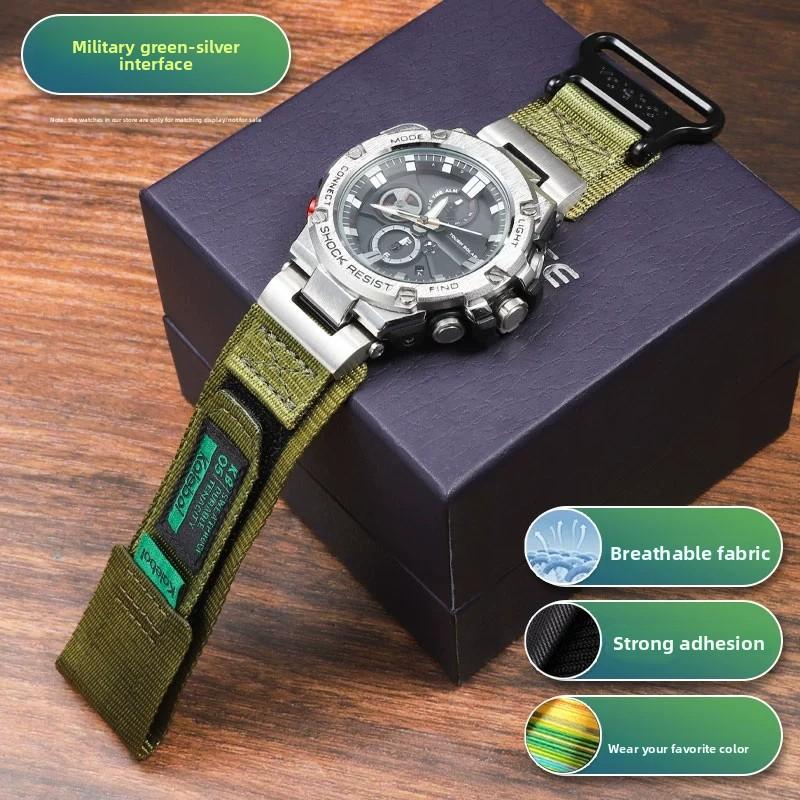 Для часов Casio GSHOCK Heart of Steel Ремешок GST-S130/S110/S120/W130L/B100/W300/400 Модифицированный нейлоновый ремешок для часов Аксессуары