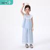 Little Inman Girls' Plaid Sleeveless Top & Pants Set
