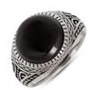Men's Silver Ring 'Thorgal' Silver Onyx (rhodium) - 15mm