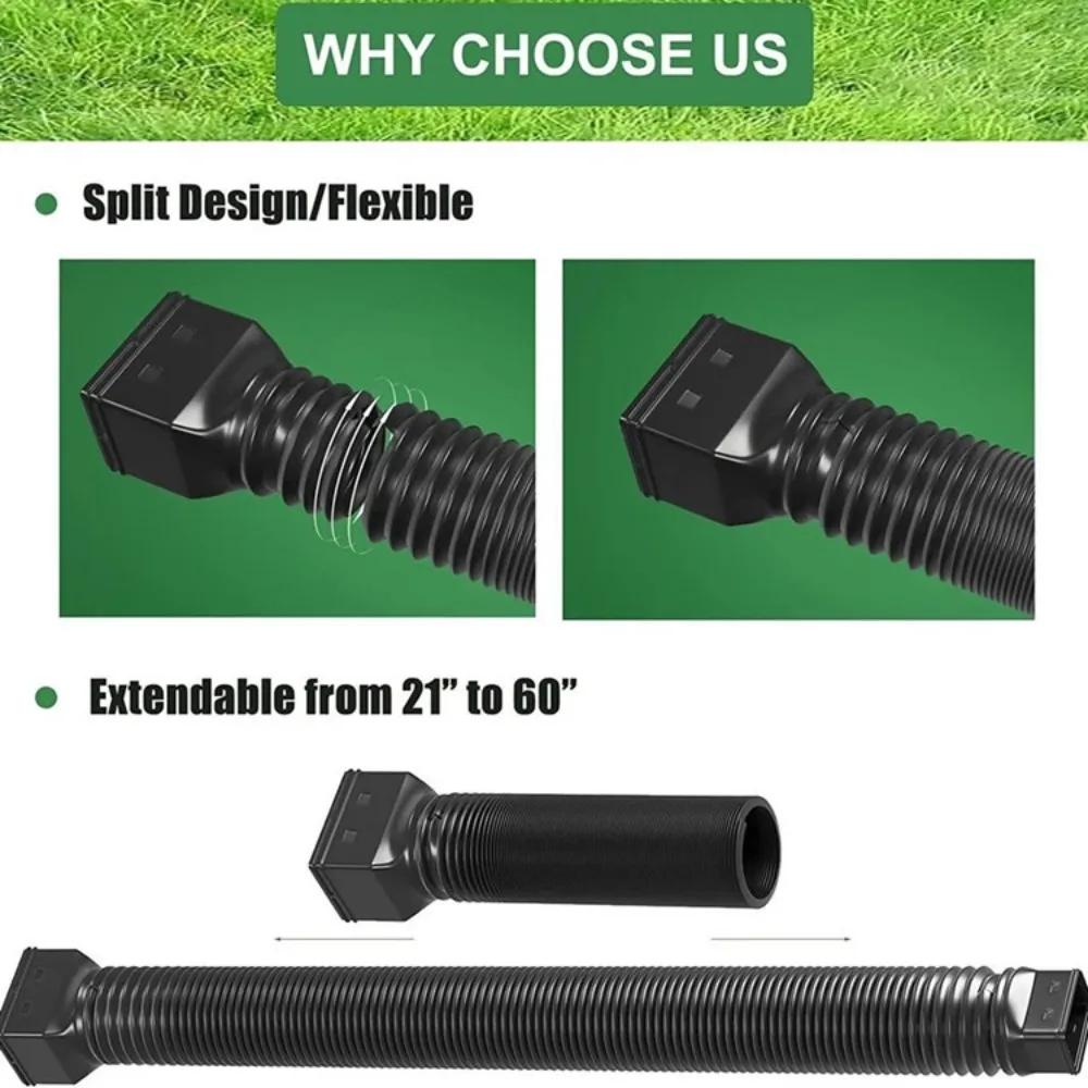 Retractable Rain Gutter Downspout Extensions with Screws Adjustable Drain Downspout Extender Rainwater Drainage