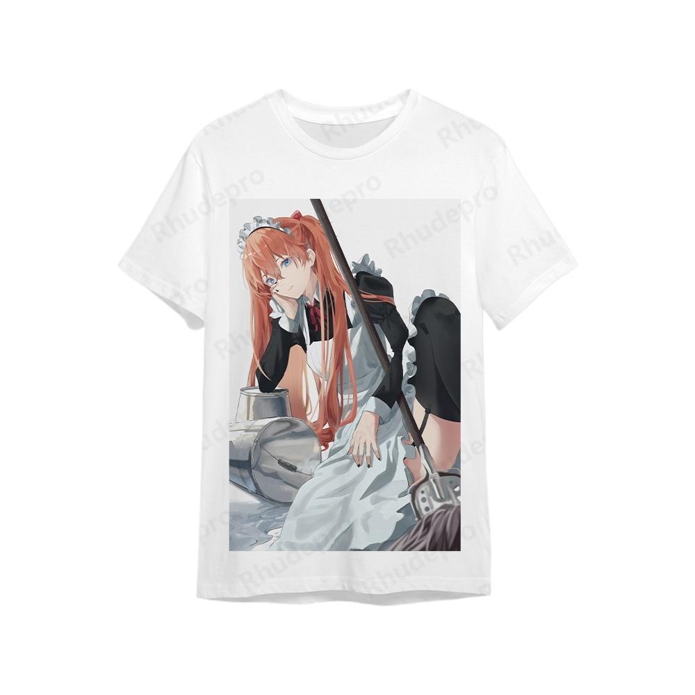Genesis Evangelion Streetwear Мужская футболка Одежда Мода Y2k Футболка Мужская одежда Хип-хоп Оверсайз Тренд