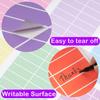 YSHIHE Colored Label Sticker in 12 Colors,3 x 1 Inch Rectangle Color- Coding Labels,Self-Adhesive Color Stickers for Inventory,Office - 480 Pack