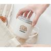 Набор чашек Ubi Mom Chocomongi из нержавеющей стали + крышка, бежевый, 1 комплект