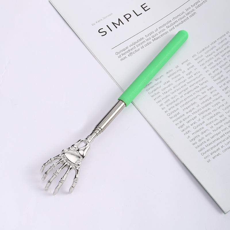 Adjustable Stainless Steel Back Scratcher with Retractable Claw for Portable and Convenient Massage and Tickle Relief