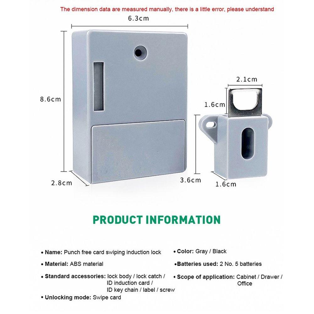 Скрытый RFID-замок для шкафа, без ключа, замки для ящиков, новый невидимый сенсорный замок, фурнитура
