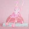 Doll Stroller Toy for Toddlers Foldable Babydoll Stroller Realistic Safe Learning Toy Girls' Imagination Booster Gift for 3 4 5 Year Old Girls