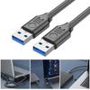 Flexible USB3.0 A Male To USB3.0 A Male Extension Cable 5Gbps Data Transfer Speed, 90Degree Bend Power Cord USB Wire