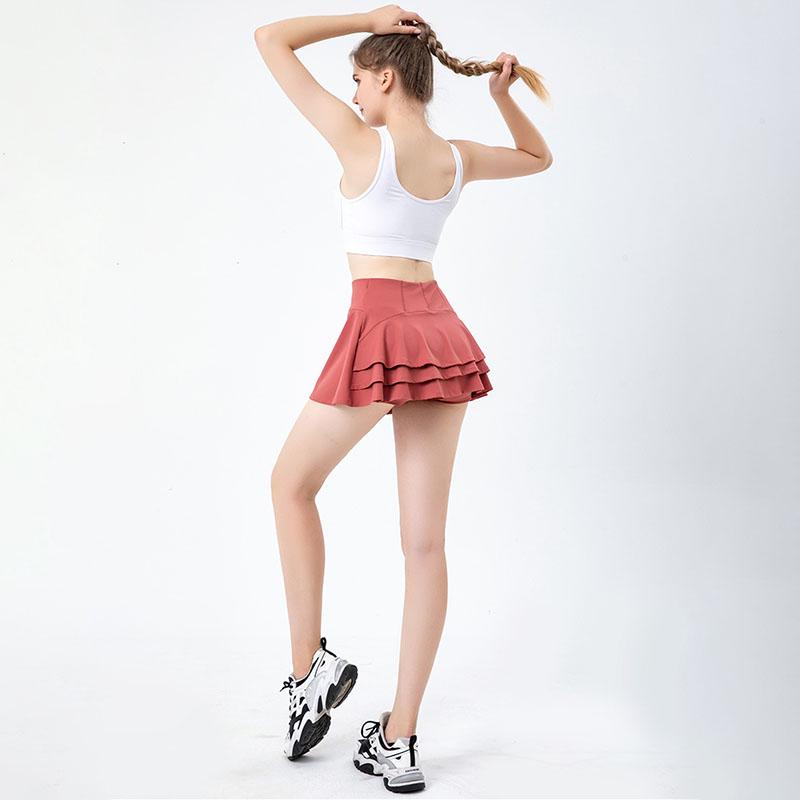 Женские спортивные теннисные юбки, юбка для фитнеса, шорты с высокой талией, спортивные шорты для бега, быстросохнущие спортивные шорты
