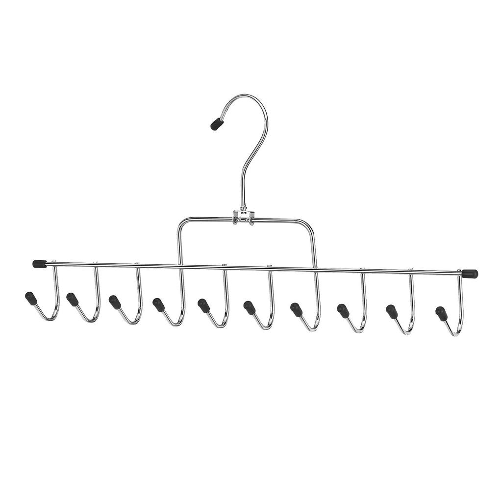 10 крючков из нержавеющей стали, держатель для ремня, домашний ремень, слинг для галстука, многофункциональная вешалка, подвесной шарф, шелковый шарф для хранения, вязанный крючком, подвесной