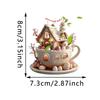 Cartoon Bunny Egg House Coffee Mug Decoration Easter Coffee Cup 2D Acrylic Ornaments 2026 Spring Home Party Supplies