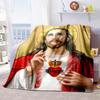 3D Молитва Святая Библия Крест Иисус Мягкое фланелевое одеяло для кровати спальни дивана пикника, плед для покрывала отдыха на свежем воздухе сон подарок