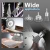 Professional Carbon Steel Wire Wheel Brush Bits - Rust Cleaning Attachment with 1/4" Hex Shank, Cup Brush