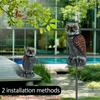 Owl Scare Bird Control Devices with 360° Swivel Head Waterproof Fake Owl Bird Deterrent for Landscape Decoration Sculpture