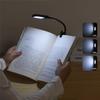 USB Rechargeable Clip-On Book Light 3 Color Book Lamp Adjustable Brightness Reading Lamp For Kids Sleep Aid Lights For Kindle