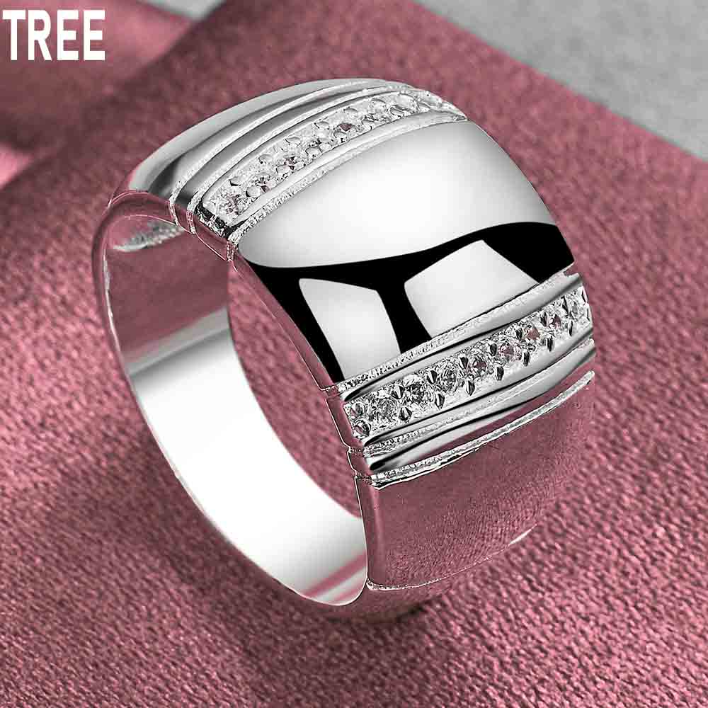 Кольцо из гладкого серебра 925 пробы с цирконием AAA, изысканное, модное, свадебное украшение