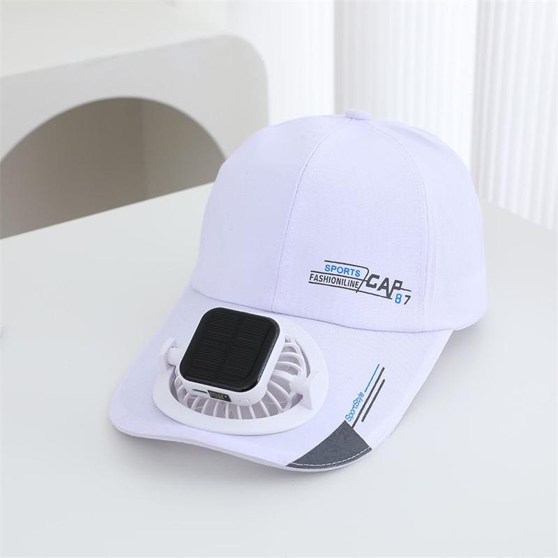 Summer hat solar charging fan hat outdoor versatile sunshade men and women sun protection breathable casual cap