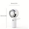 Compact Mini Handheld Fan - Portable, Rechargeable Battery - Ideal for Travel and Outdoor Activities, Portable Fan