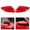 Накладки на боковые зеркала для Honda Civic 10-го поколения 2016 2017 2018    Красный/Глянцевый черный/Белый Накладки на зеркала заднего вида