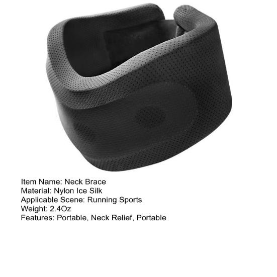 Подушка для шеи с эффектом памяти для путешествий, портативный корректор осанки, поддержка против храпа, дышащий шейный бандаж для облегчения боли