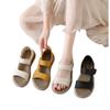 Женские сандалии летние Young Fairy Style Flat Soft Sole Sandals Two Wear Back Pack с римскими пляжными сандалиями для женщин