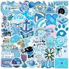50 Blue Small Fresh Ins Graffiti Stickers VSCO Blue Ocean Style Small Fresh Thermos Stickers