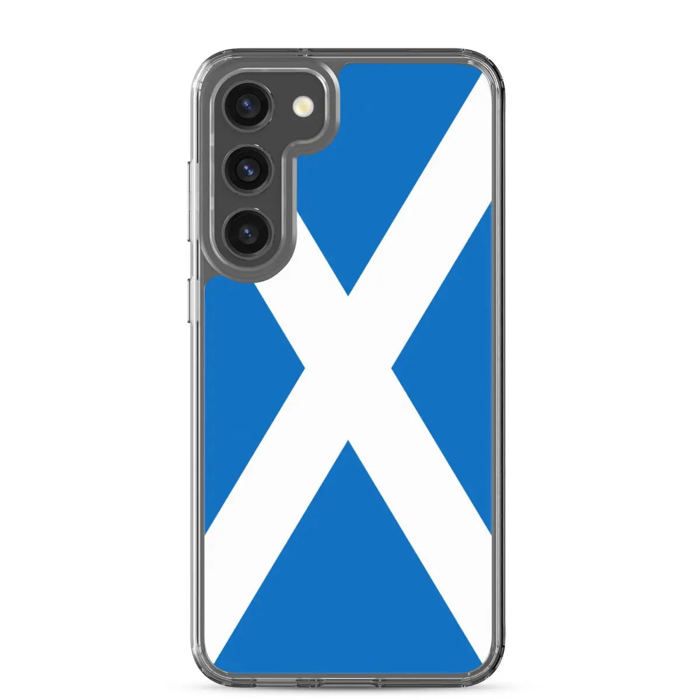 Coque Téléphone - Samsung - Galaxy S23 Ultra - Drapeau Écosse - Souple - Multicolore