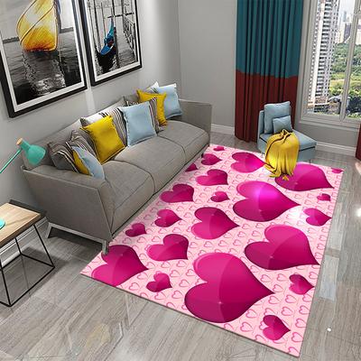 Розовый ковер в форме сердца любви, ковер на День святого Валентина, ковер для гостиной, ковер для спальни, мягкий игровой коврик для комнаты девочки, ванные коврики с противоскользящим покрытием