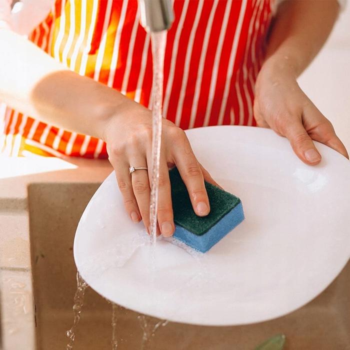 Kitchen Sponge, Kitchen Sponge, Dishwashing Sponge, Set Of 10 Sponges.