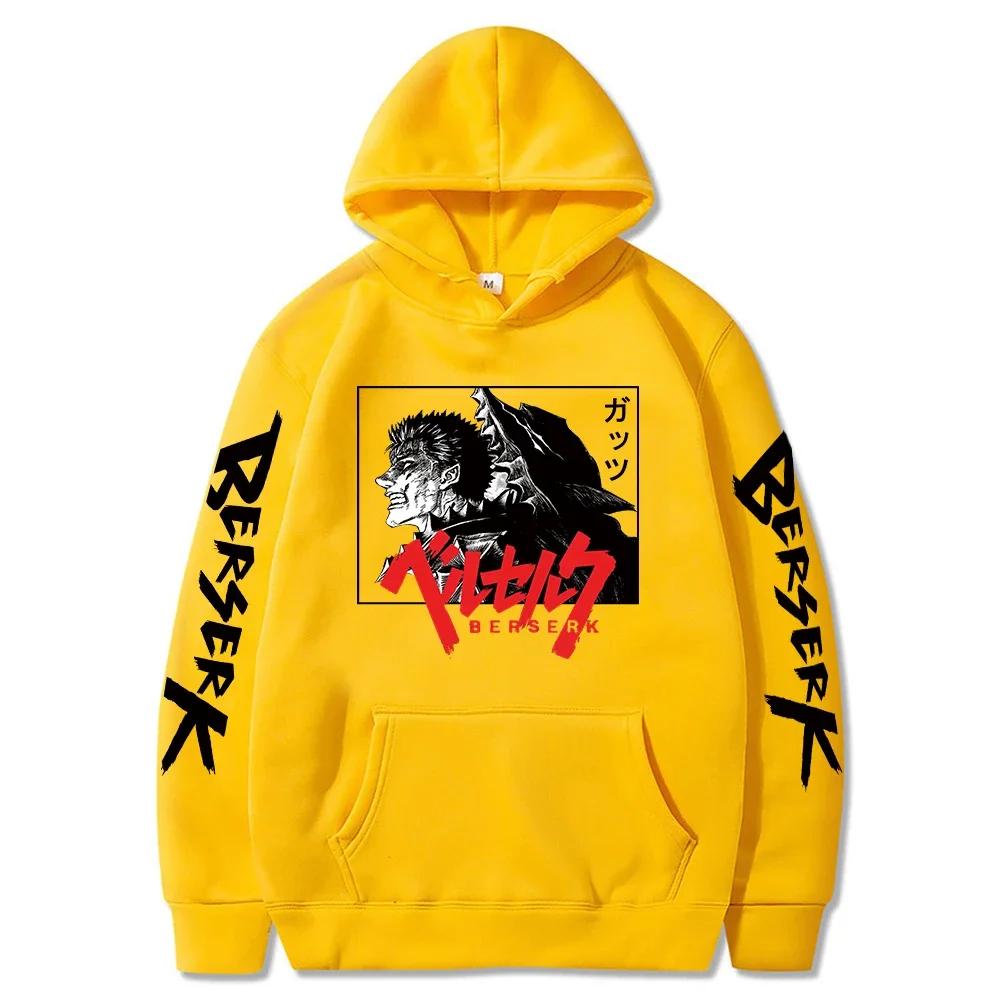 Japan anime Berserk Guts Hoodies Sweatshirt Loose Casual Manga Hip Hop Man Cartoon Woman Cloths Oversized hoodies sweatshirt