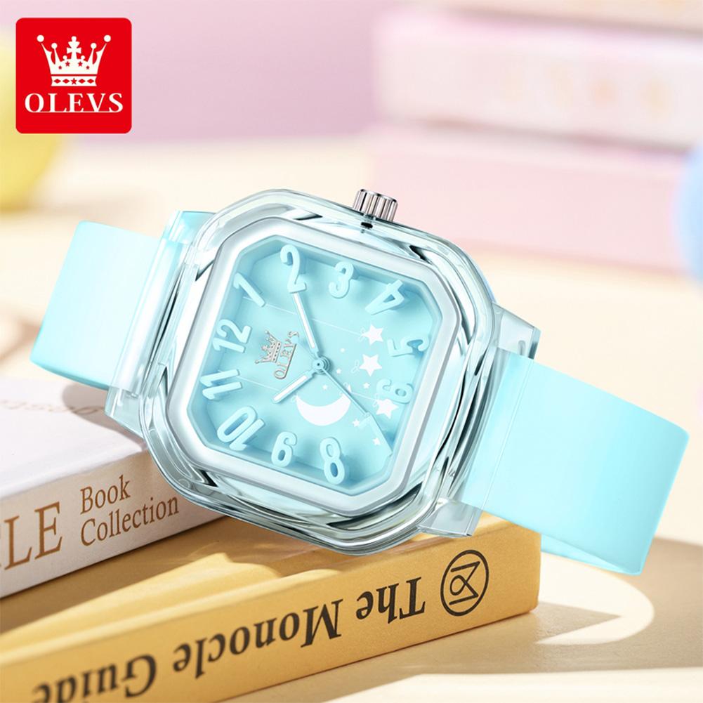 OLEVS Brand Watches Ladies' Electronic Quartz Watches Waterproof for Students 3711