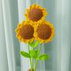 Handwoven Smiling Sunflower Faux Bouquet – Perfect Gift for Teacher's Day & Children's Day