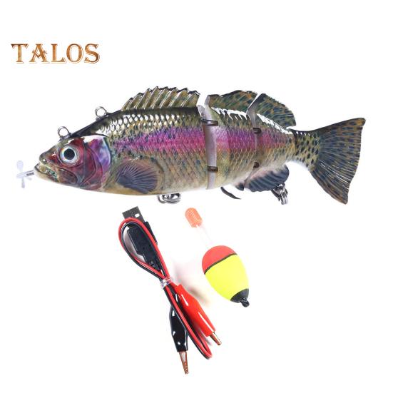 14 см/53 г электрическая многосочлененная рыболовная приманка с поплавком USB перезаряжаемая светодиодная светящаяся приманка роботизированная искусственная приманка рыболовные принадлежности