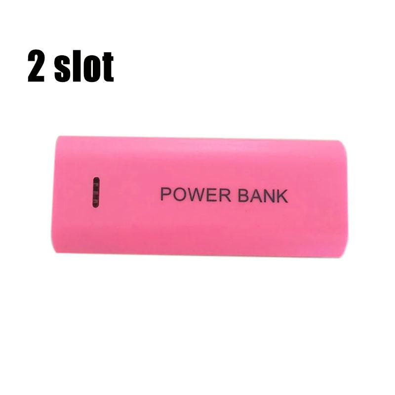 НОВЫЙ! Портативный корпус для Power Bank Сделай сам 2 ячейки 18650 Батарейный бокс Для зарядки смартфона 5V 1A Для батареи 18650 Со световым индикатором