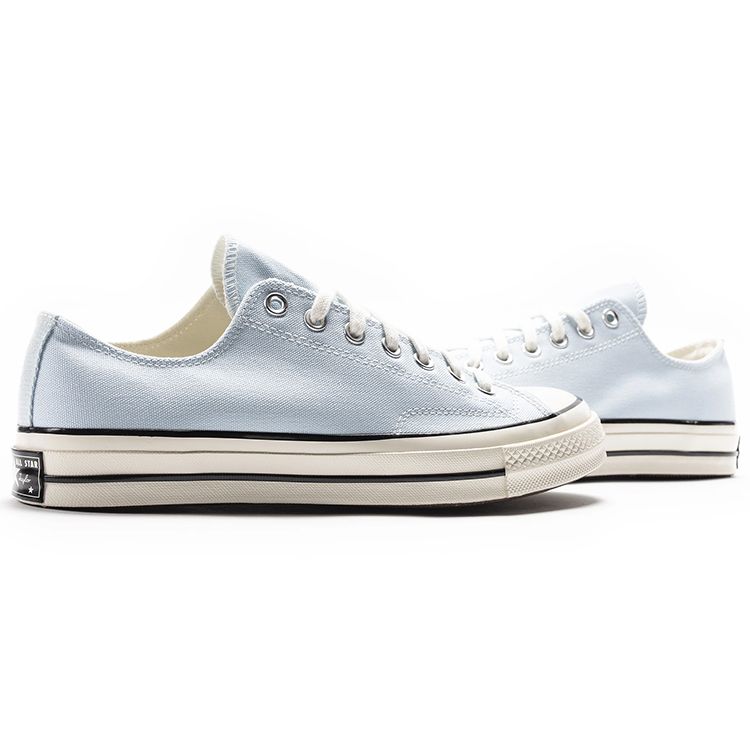 Converse Chuck 70 Low Agate Blue Unisex Sneakers Black Egret Pastel-Blue 167701C