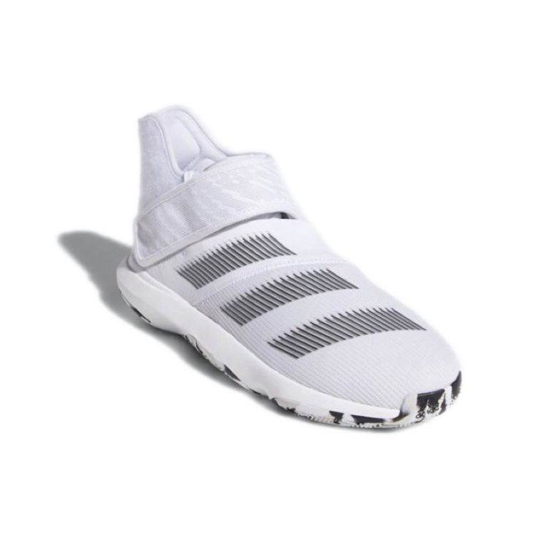 adidas Harden B/E 3 Круглый носок Липучка Прочные Средние Баскетбольные кроссовки Мужские баскетбольные кроссовки Белые EF8769