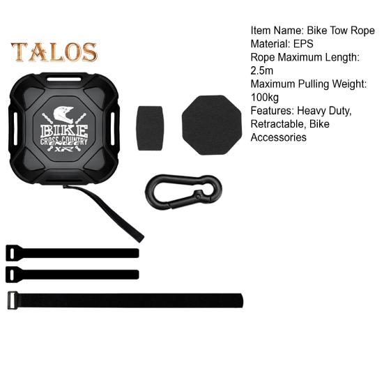 Outdoor Mountain Bicycle Tow Rope Heavy Duty Retractable Parent-child Kids MTB Road Bike Pull Strap Behind Bike Traction Device Bike Accessories