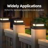 1/2Pcs Solar Powered Post Cap Lights Waterproof Automatic Charging Easy To Install Wireless LED Deck Fence Lights