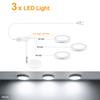 Ultra-Thin 5W LED Ceiling Panel Lights Dimmable Touch Sensor Cabinet Light For Closet, Display Shelf, Cabinet