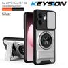 KEYSION Магнитный чехол для телефона OPPO Reno13 Pro 5G Reno13 F 5G Защита камеры со сдвижной крышкой Вертикальная подставка Кольцо Ударопрочный чехол