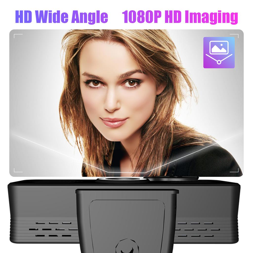 2160P HD Webcam Computer Webcam with Microphone USB PC Web Camera 120-degree Wide Angle with