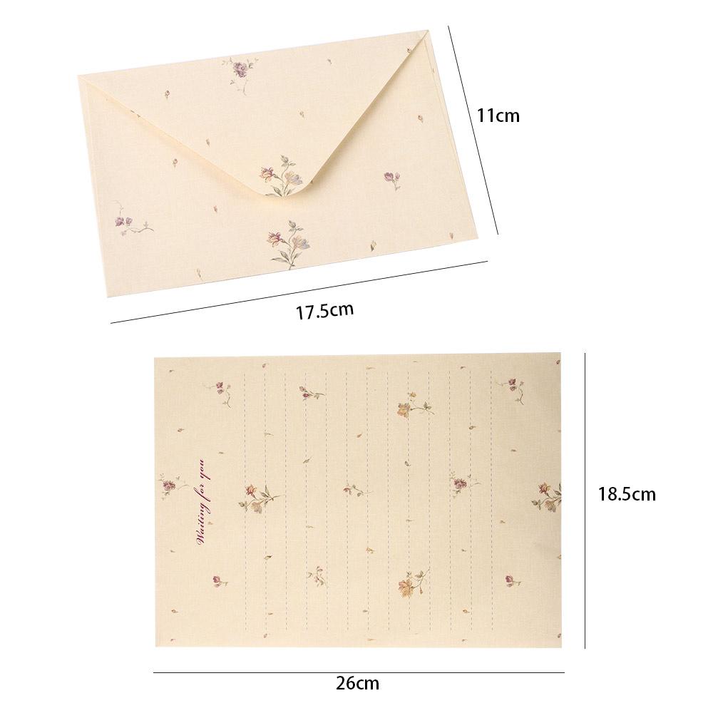 Letterform Letter Pad Valentine's Day Fresh Envelopes Letter Paper Elegant Floral Writing Paper