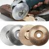 1pc Woodworking Wood Angle Grinding Wheel Tungsten Carbide Coating Bore Shaping Wood Grinding Wheel Angle Grinder Disc