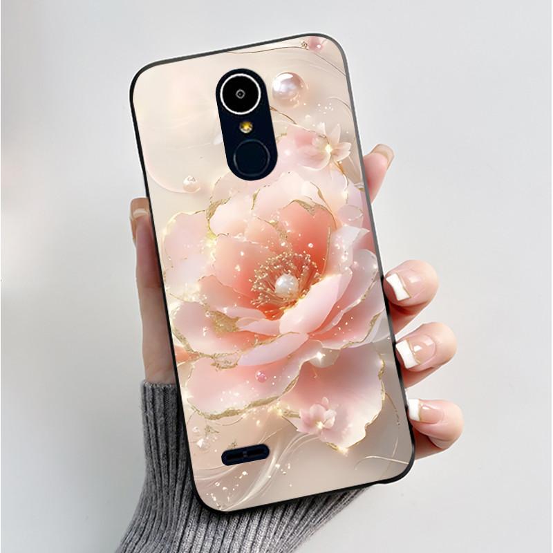 Чехол для LG K8 2017/LG K8 2018/LG K9 2018 Мягкий Силиконовый Черный Корпус для LG K10 2016/LG K10 2017 Чехол Милый Цветочный Мультяшный Чехол