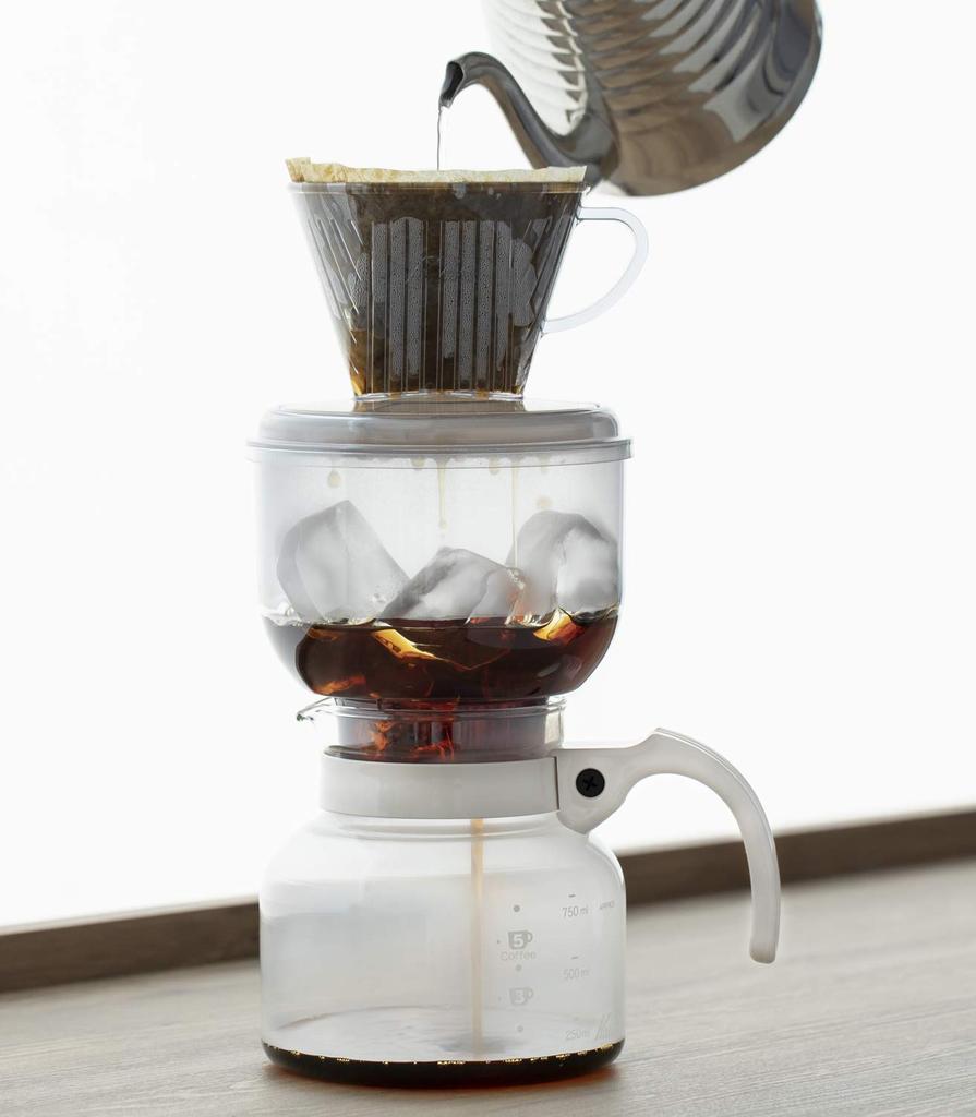 Kalita Coffee Dripper Set That Can Also Make Iced Ice Hot Unit for Full Season Drip Set Drip Equipment Stylish Camping Outdoor Coffee Shop Antique